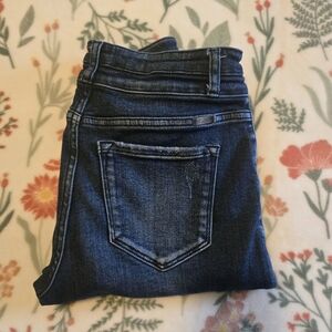 KanCan NEW Estilo High Rise Skinny Jegging Jeans Dark Blue